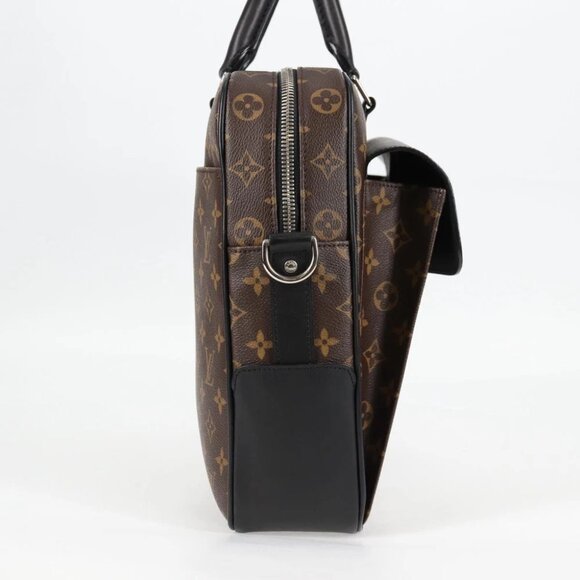 LOUIS VUITTON Monogram Macassar Soft briefcase Bag 2way M56719 LV Auth 118897M - Picture 6 of 15